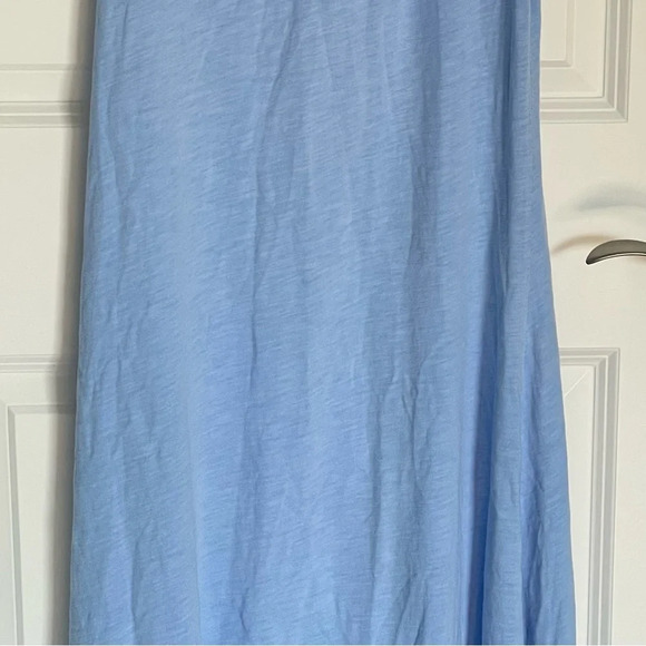 S'edge Blue Cotton Knit Ruffled Midi Dress - 29789 - Picture 6 of 16